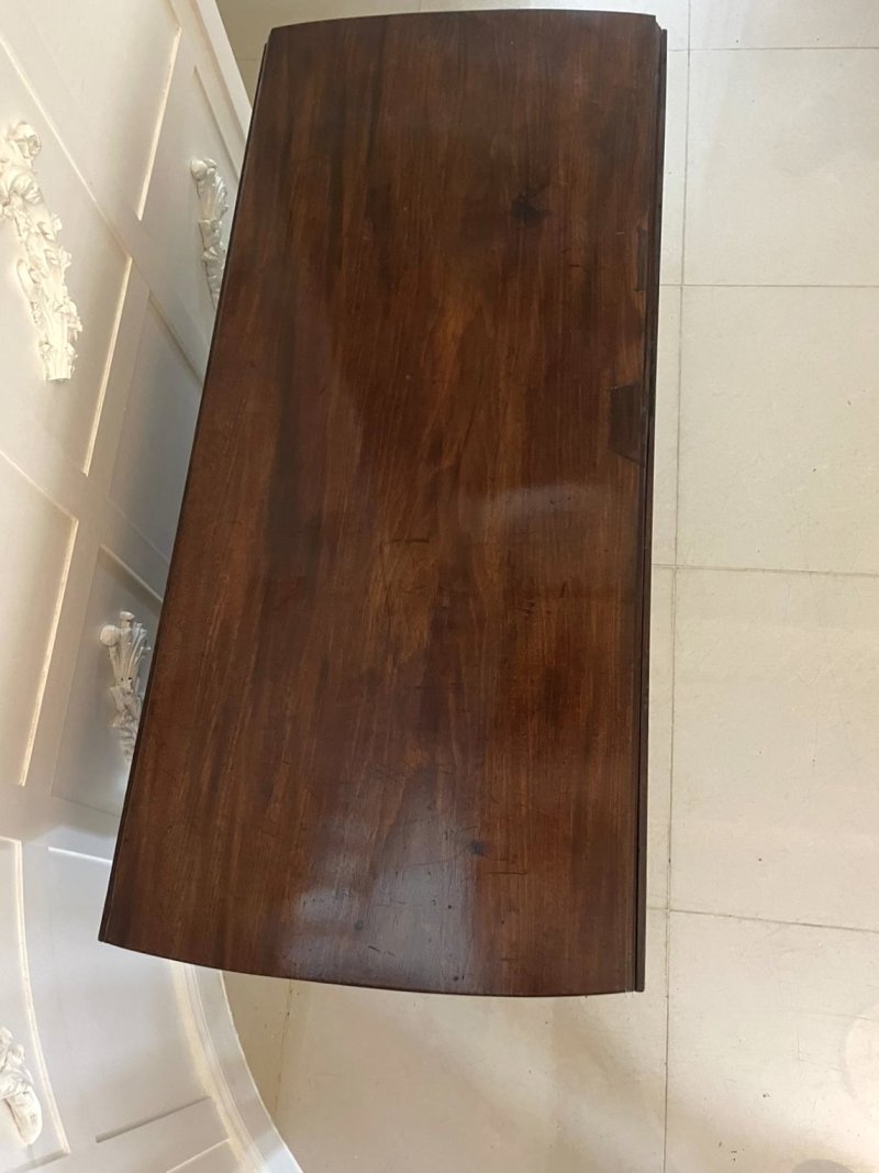 Outstanding Quality Large Unusual Antique George III Mahogany Dining Table - Image 13